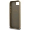 „Guess 4G Circle Classic Logo MagSafe“ dėklas, skirtas iPhone 16e - ruda