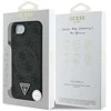 GUESS dėklas skirtas Apple iPhone 16e (SE 4 2025) compatible with MagSafe GUHMPSE4P4TDPK (PU 4G Triangle Logo) juodos spalvos