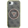 „Guess IML Metal Glitter 4G Circle Triangle MagSafe“ dėklas, skirtas iPhone 16e - ruda