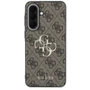 Guess PU 4G Metal Logo dėklas skirtas Samsung Galaxy A37 rudos spalvos