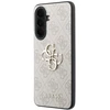 Guess PU 4G Metal Logo dėklas skirtas Samsung Galaxy A37 rožinės spalvos