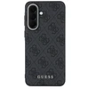 Guess PU 4G Metal Classic Logo dėklas skirtas Samsung Galaxy A37 pilkos spalvos