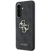 Guess PU 4G Metal Logo dėklas skirtas Samsung Galaxy A37 pilkos spalvos