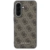 Guess PU 4G Metal Classic Logo dėklas skirtas Samsung Galaxy A57 rudos spalvos