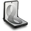 Guess PU 4G Metal Logo dėklas Samsung Galaxy Z Flip 8 rudos spalvos