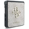 Guess PU 4G Metal Logo dėklas Samsung Galaxy Z Flip 8 rožinės spalvos