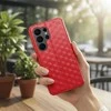 Oem Dėklas su klapką na Samsung S26 ULTRA Cubic Book raudona