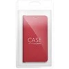 Dėklas Oem LUNA Book Carbon skirtas Xiaomi Redmi Note 14 4G (GLOBAL - 163,25mm x 76,55mm x 8,16mm) red