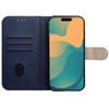Oem Dėklas su klapką na Xiaomi Redmi NOTE 15 PRO 4G Split Book granatowo-kremowe