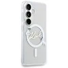 Karl Lagerfeld IML Choupette Karl Script Logo Magnetic dėklas skirtas Samsung Galaxy S26 Transparent
