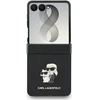 Karl Lagerfeld PU Saffiano Karl and Choupette dėklas Samsung Galaxy Z Flip 8 juodos spalvos