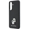 Dėklas Karl Lagerfeld Saffiano w/ Karl&Choupette Metal Logo Samsung Galaxy A57 5G juodos spalvos