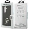 Karl Lagerfeld PU Saffiano Karl and Choupette dėklas skirtas Samsung Galaxy Z Fold 7 juodos spalvos