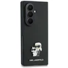 Karl Lagerfeld PU Saffiano Karl and Choupette dėklas Samsung Galaxy Z Fold 8 Ultra juodos spalvos