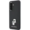 Dėklas Karl Lagerfeld Saffiano w/ Karl&Choupette Metal Logo Samsung Galaxy A57 5G juodos spalvos