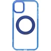 Dėklas Oem Case for iPhone 11 Frame Circle Stand compatible with MagSafe navy mėlynas