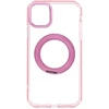 Dėklas Oem Case for iPhone 11 Frame Circle Stand compatible with MagSafe pink