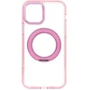 Dėklas Oem Case for iPhone 12 Frame Circle Stand compatible with MagSafe pink