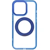 Dėklas Oem Case for iPhone 13 PRO Frame Circle Stand compatible with MagSafe navy mėlynas