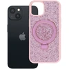 Oem dėklas iPhone 13 Quartz Circle stovu Mag Cover rožinis