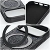 Oem dėklas iPhone 13 Quartz Circle Stand Mag Cover juodas