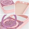 Dėklas Oem Case for iPhone 13 Quartz Circle Stand Mag Cover pink