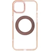 Dėklas Oem Case for iPhone 14 Frame Circle Stand compatible with MagSafe auksinis