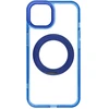 Dėklas Oem Case for iPhone 14 Frame Circle Stand compatible with MagSafe navy mėlynas
