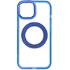 Dėklas Oem Case for iPhone 15 Frame Circle Stand compatible with MagSafe navy mėlynas