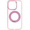 Dėklas Oem Case for iPhone 15 Pro Frame Circle Stand compatible with MagSafe pink