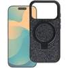 Oem iPhone 15 Pro dėklas su Quartz Circle stovu Mag dangtelis juodas