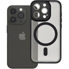 „Oem iPhone 15 PRO Variete Mag Cover“ dėklas, suderinamas su „MagSafe“ (juodas)