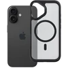Case for iPhone 16 Forcell F-Protect Smoke Hybrid Premium compatible with MagSafe juodas