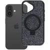 Oem dėklas iPhone 16 Quartz Circle Stand Mag Cover juodas