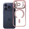 OEM dėklas, skirtas iPhone 17 Pro / 18 Pro, Electro Mag dėklas, suderinamas su MagSafe, auksinis-rose