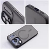 Dėklas Oem Case for iPhone 17 Pro / 18 Pro Flexline Mag Cover compatible with MagSafe juodas