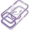 Dėklas Oem Case for iPhone 18 Pro / 17 Pro Frame Clear Hybrid Mag Cover compatible with MagSafe juodas