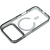 Dėklas Oem Case for iPhone 17 Pro Max / 18 Pro Max Frame Clear Hybrid Mag Cover compatible with MagSafe juoda