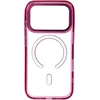 Dėklas Oem Case for iPhone 17 Pro Max / 18 Pro Max Frame Clear Hybrid Mag Cover compatible with MagSafe dark cherry
