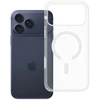 Oem Originalus „iPhone 17 Pro Max / 18 Pro Max“ skaidrus „Mag Cover Elite“ dėklas (STR / NEGELTONAS / SU KAMEROS VALDYMO MYGTUKU), suderinamas su „MagSafe“ permatomu dėklu.