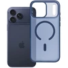 Oem dėklas, skirtas iPhone 17 Pro Max / 18 Pro Max Flexline Mag Cover, suderinamas su MagSafe, tamsiai mėlynas