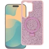 Dėklas Oem Case for iPhone 17 Quartz Circle Stand Mag Cover pink