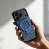 Dėklas Oem Case for iPhone 17 Quartz Circle Stand Mag Cover navy mėlynas
