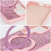 Dėklas Oem Case for iPhone 17 Quartz Circle Stand Mag Cover pink
