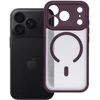 OEM dėklas iPhone 18 Pro / 17 Pro, pilnai matinis, su MagSafe suderinamas dangtelis, bordinė spalva
