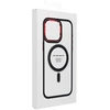 Dėklas Oem Case for iPhone 18 Pro Max / 17 Pro Max Color Edge Mag Cover compatible with MagSafe dark cherry