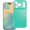 OEM dėklas iPhone 18 Pro Max / 17 Pro Max, permatomas dėklas, 2 mm, Blink mėtų spalvos