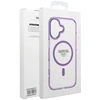 Oem Dėklas na Samsung A07 / A08 Frame Clear Hybrid Mag Cover zgodny su MagSafe violetinė
