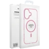Oem Dėklas na Samsung A07 / A08 Frame Clear Hybrid Mag Cover zgodny su MagSafe pudrowy róż
