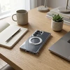 Oem Dėklas na Samsung A17 / A18 Frame Circle Stand zgodne su MagSafe transparentne